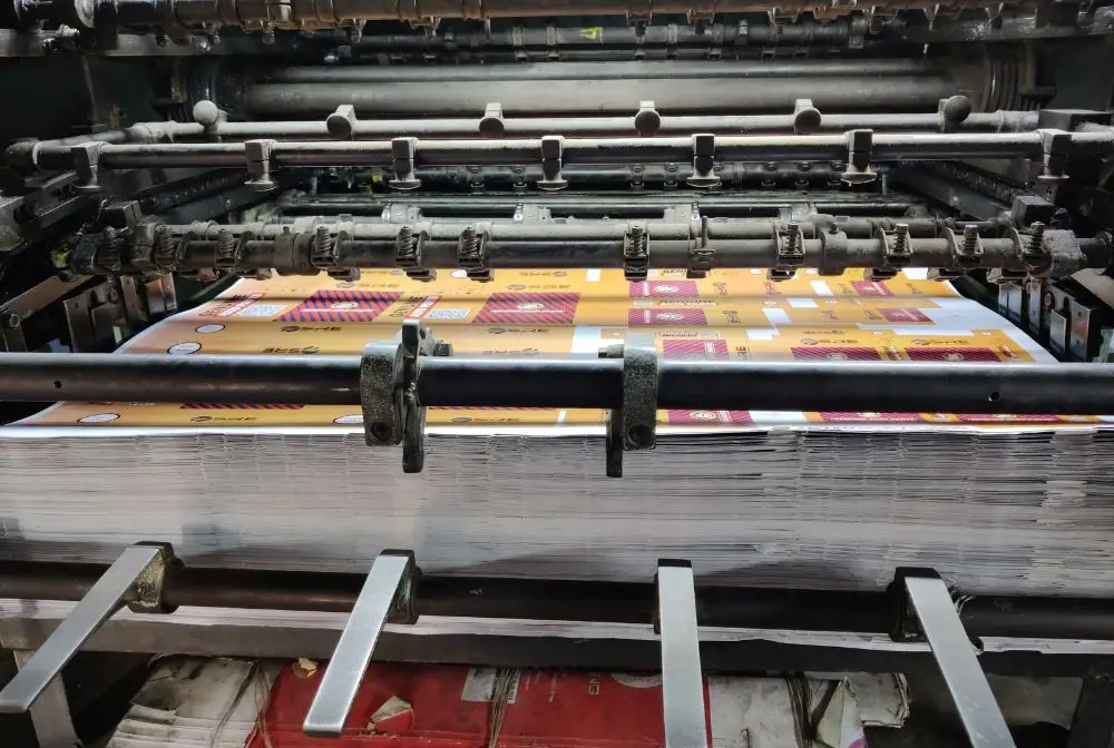 imagem de uma imprensa grafica